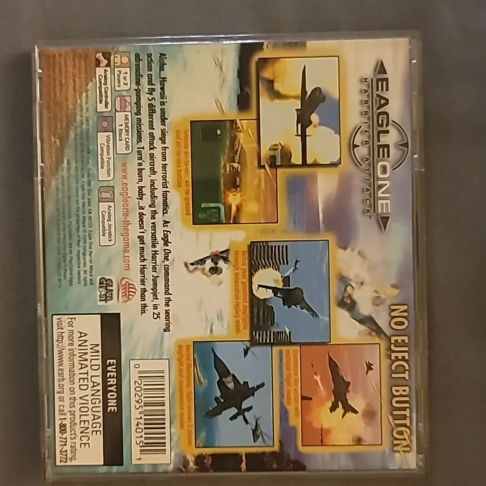 PS one game.  Eagle One Harrier Attack